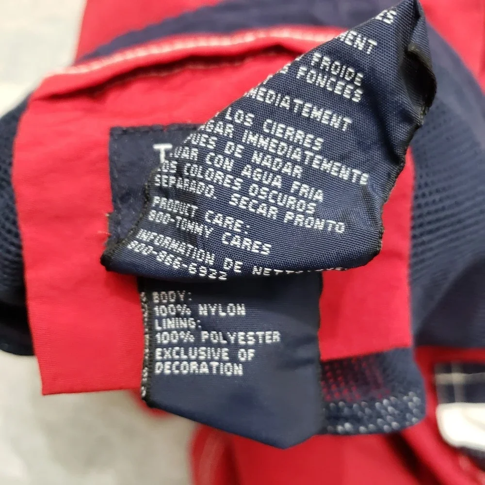 Vintage Tommy Hilfiger Trunks Shorts Mens‎ Medium Red Pocket Y2k